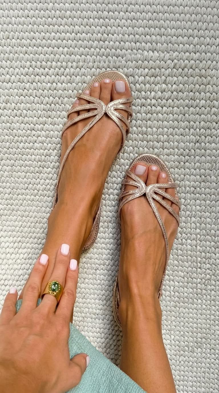 Serafina™ | Sandalias Doradas Esencia de Verano