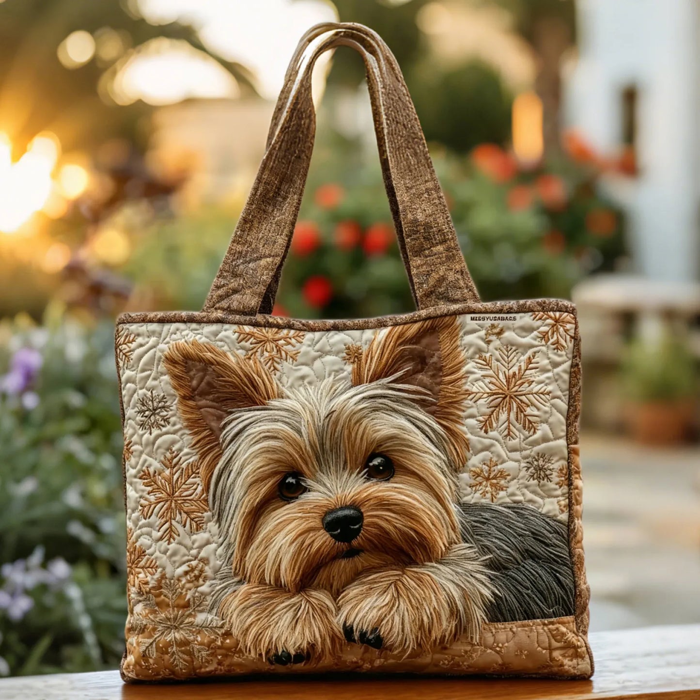 Yorkie™ | Bolso Artesanal Perrito Brillante