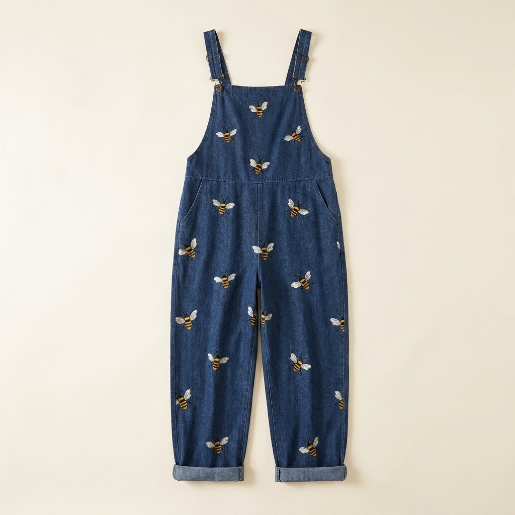 Isabela™ | Mono azul de abejas bordado