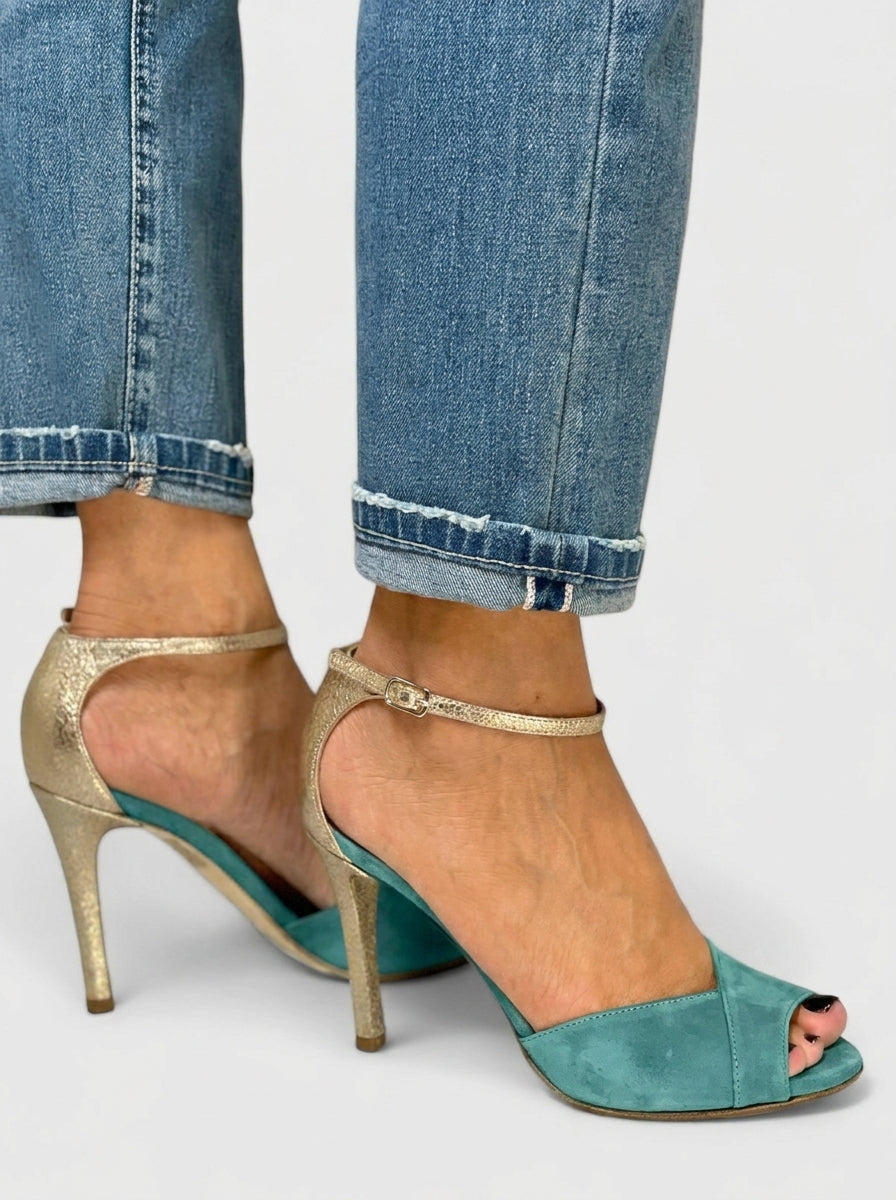 Nolavie™ | Sandalia de Tacón Peep-Toe
