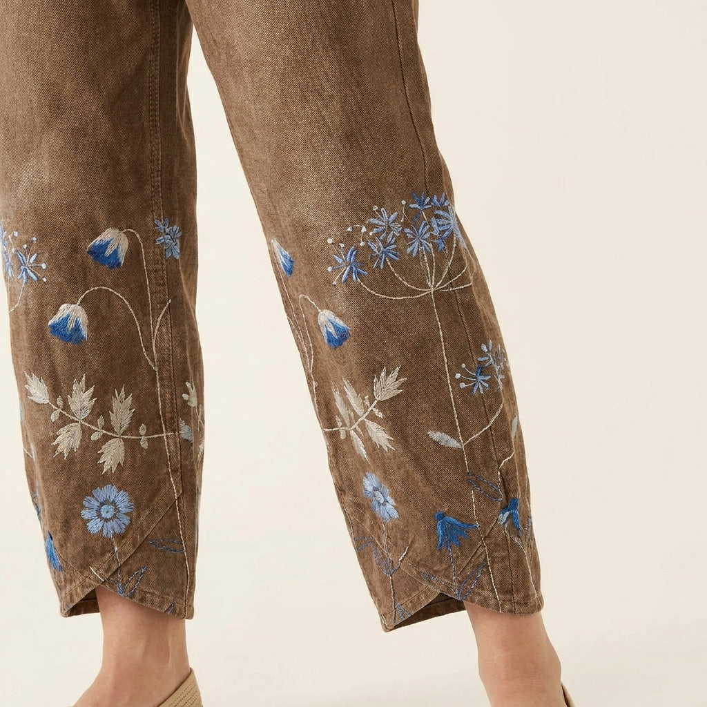 Aven™ | Pantalones Bombachos Bordados
