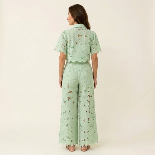 Adelina™ | Conjunto Bordado Calado de Verano