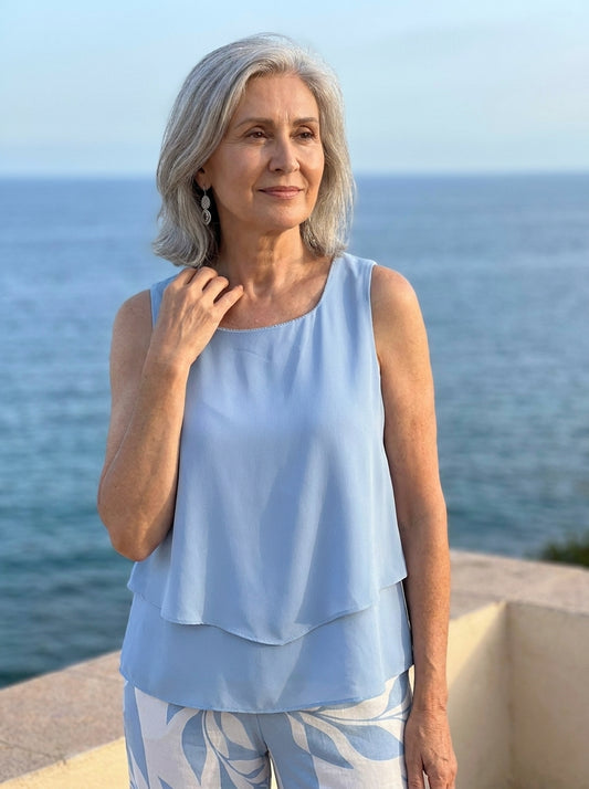 Aurelia™ | Conjunto Blusa y Pantalón Floral