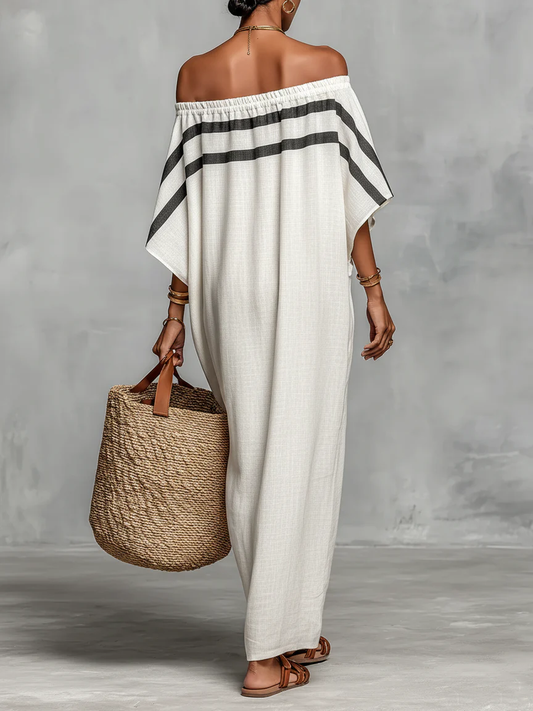 Aveline™ | Vestido Maxi Off-Shoulder