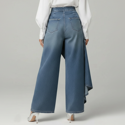 Carla - Pantalón Denim Envolvente