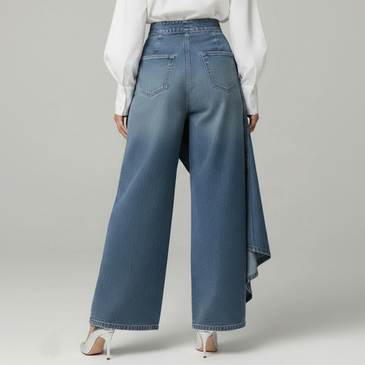 Carla - Pantalón Denim Envolvente