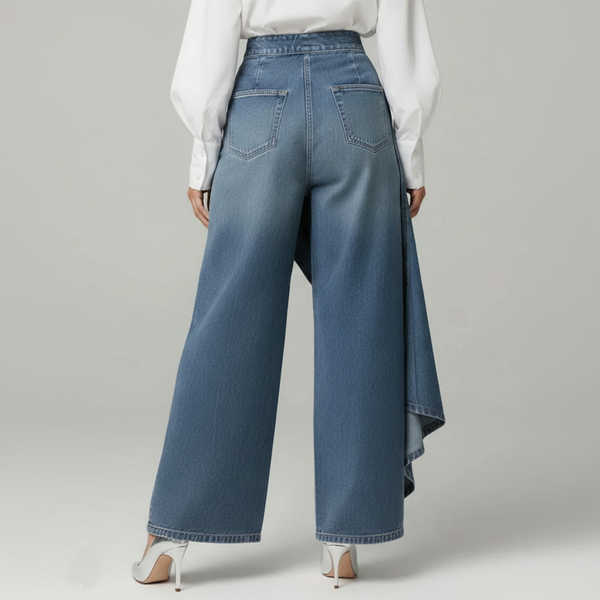 Carla - Pantalón Denim Envolvente