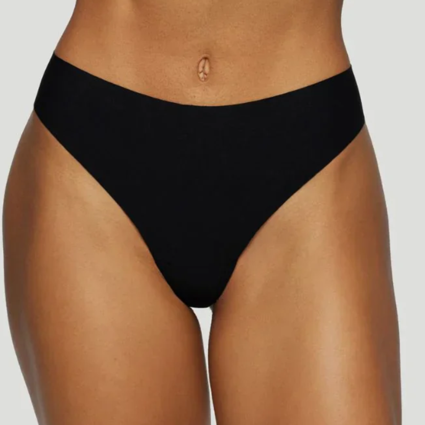 Pack 3x Tangas Invisibles "Second Skin" - Talle Medio | Negro