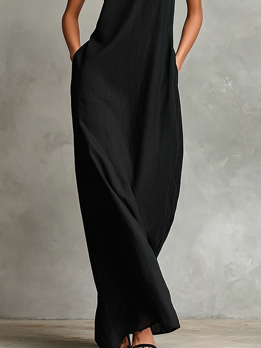 Cloe™ | Vestido Largo de Cuello Alto