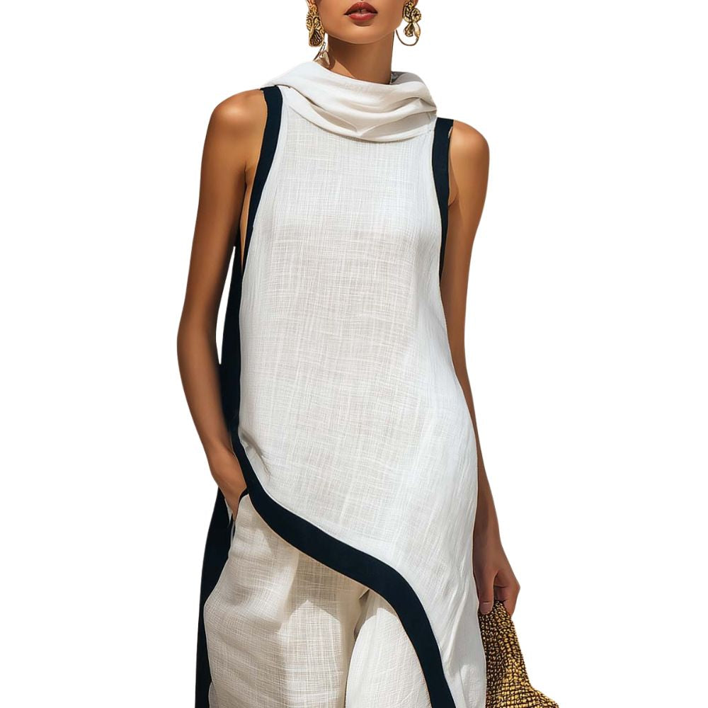 Jovanne™ | Conjunto Elegante Efecto Lino