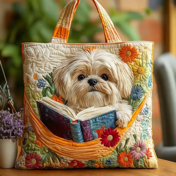 Shih™ | Bolso Artesanal Perrito con Flores