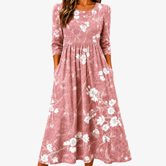 Emilia™ | Vestido Midi con Bolsillos