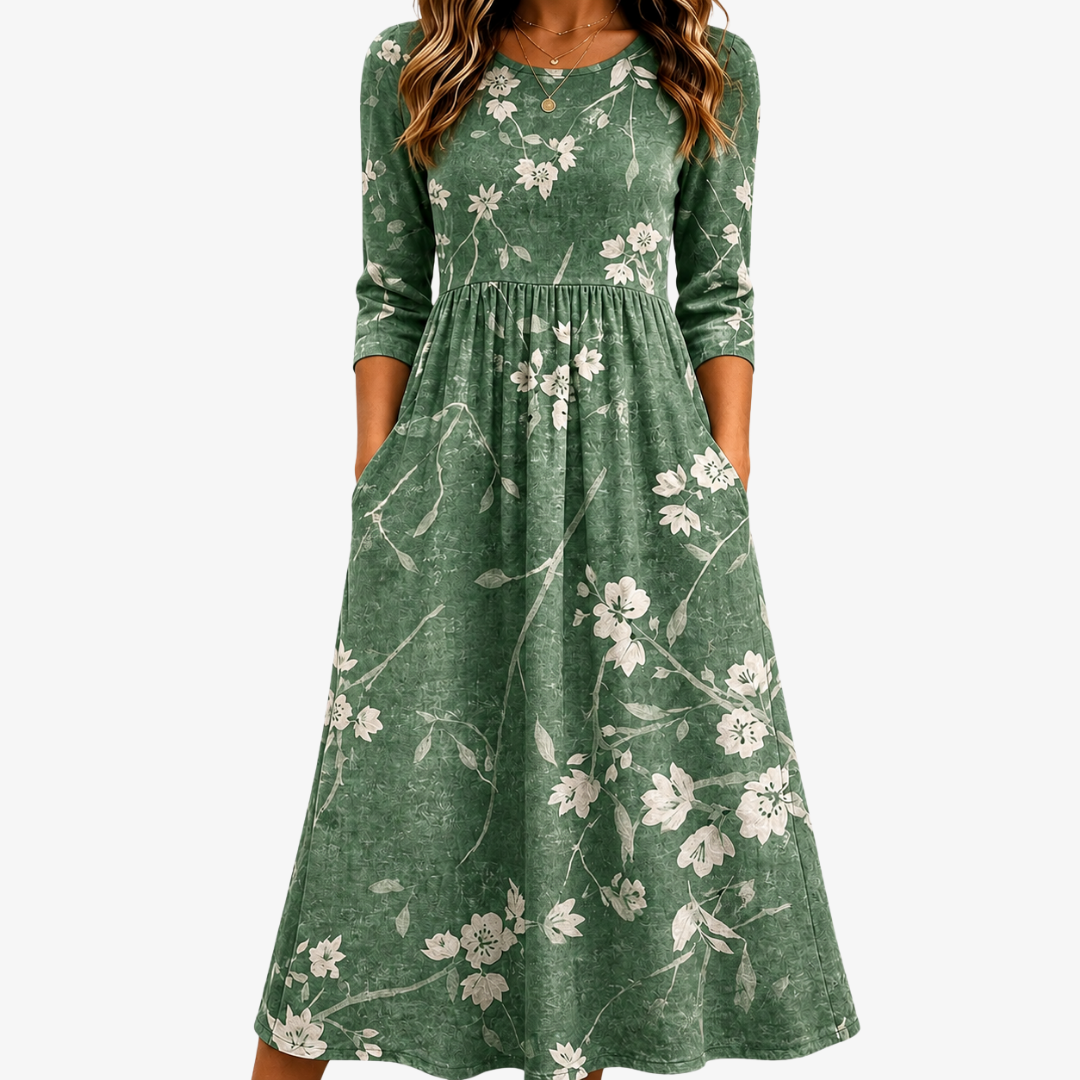 Salomé™ | Vestido Midi con Bolsillos