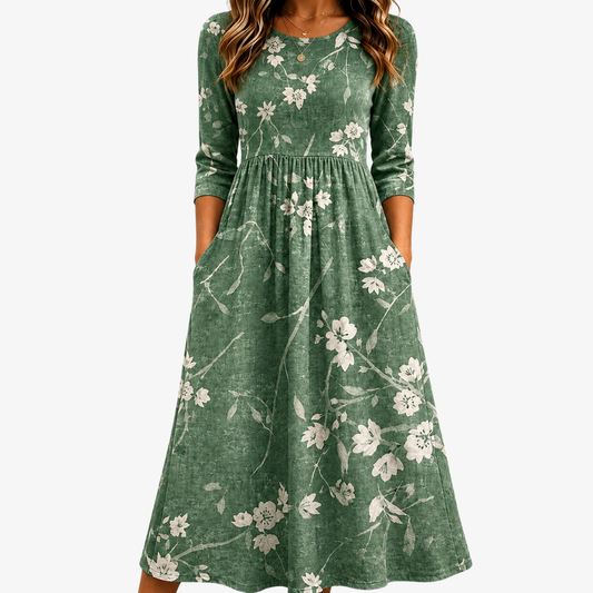 Salomé™ | Vestido Midi con Bolsillos