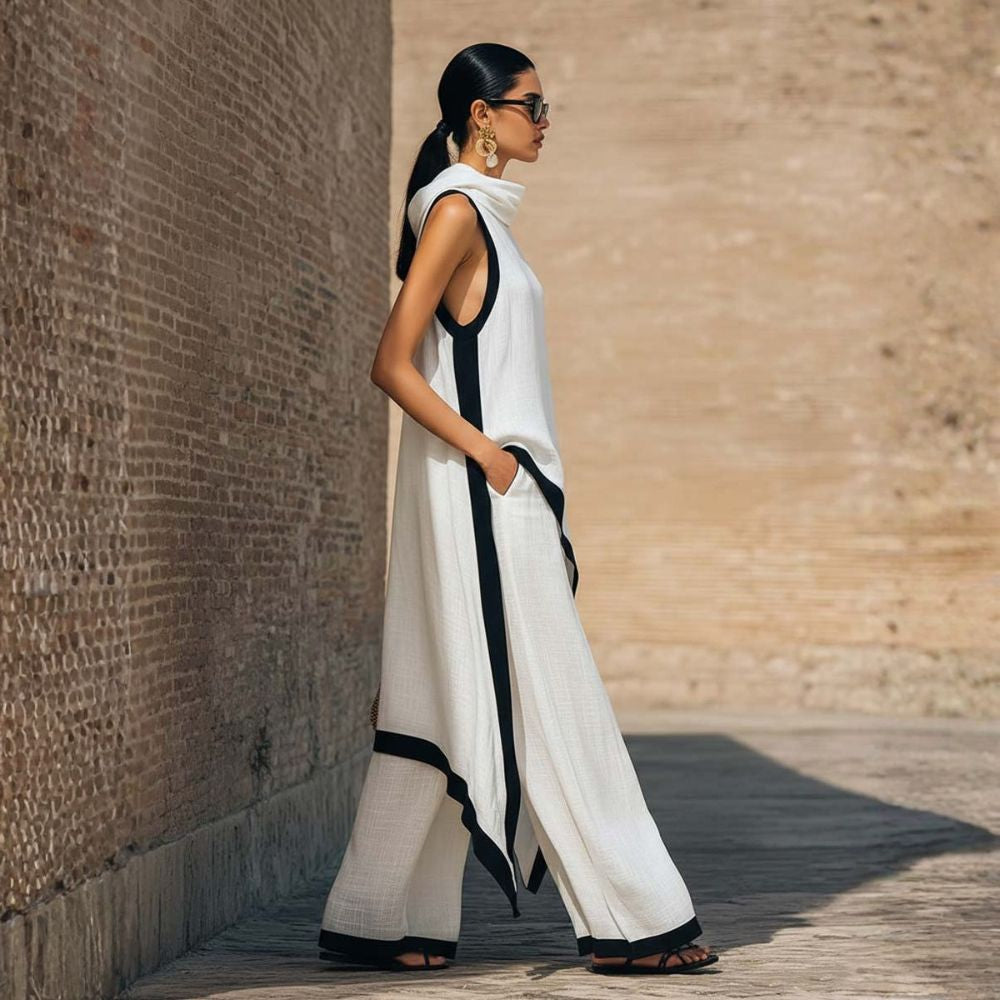 Jovanne™ | Conjunto Elegante Efecto Lino