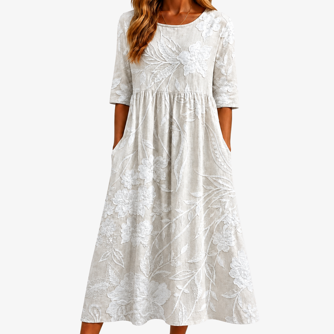Miranda™ | Vestido Midi con Bolsillos