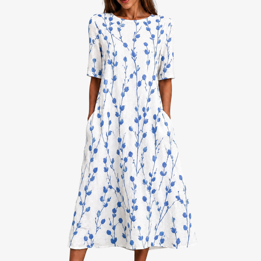Delia™ | Vestido Midi con Bolsillos
