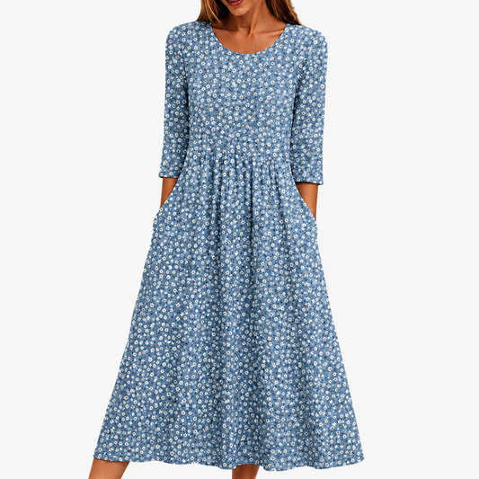 Vega™ | Vestido Midi con Bolsillos