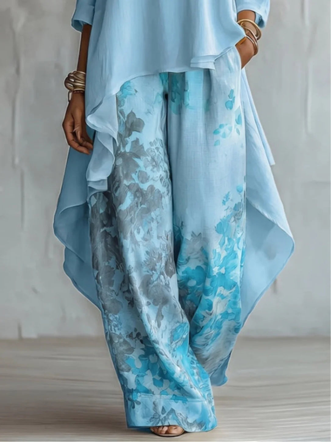 Ginevra™ | Conjunto Fluido Asimétrico Floral