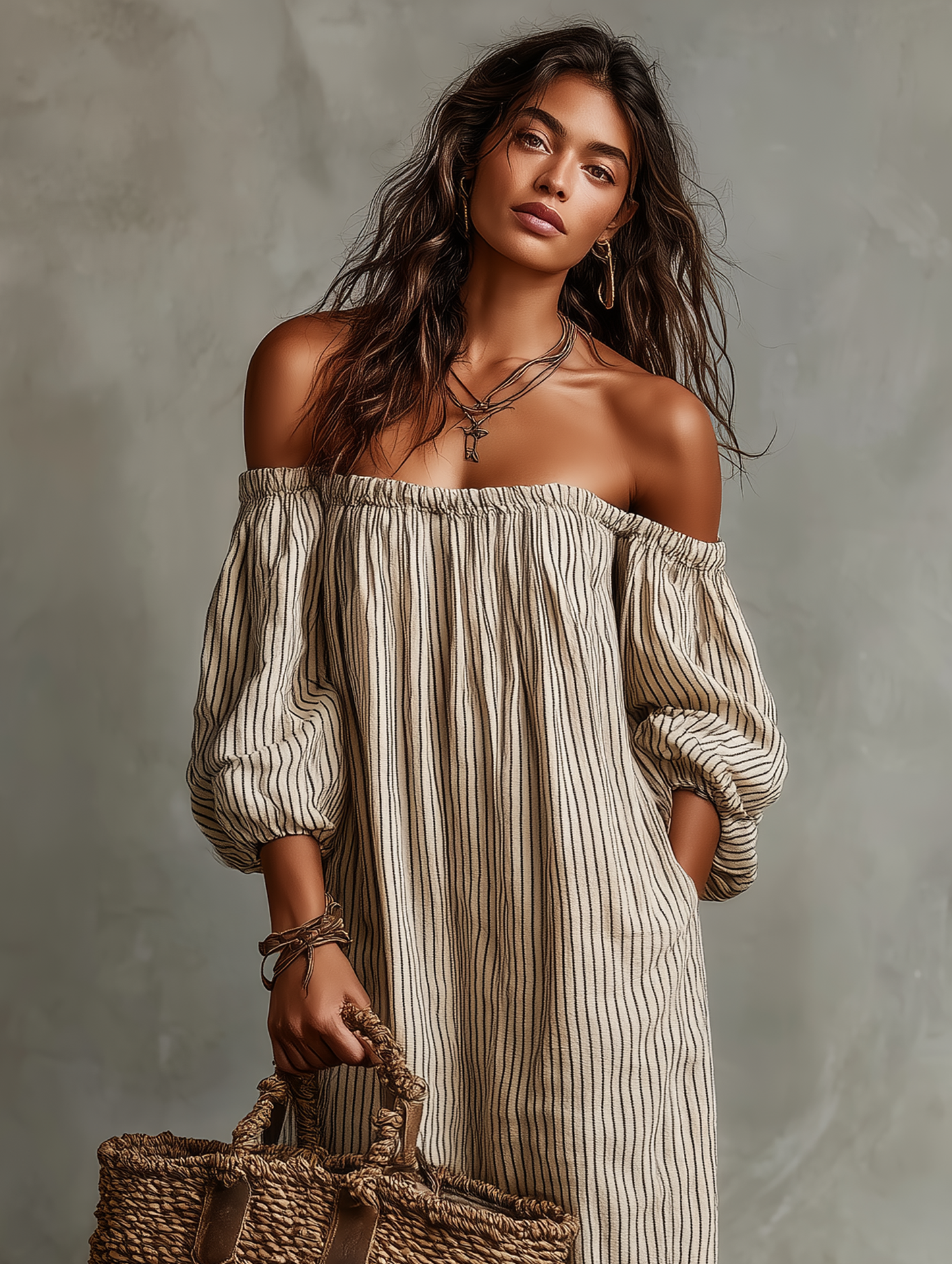 Carmen™ | Vestido Maxi Off-Shoulder