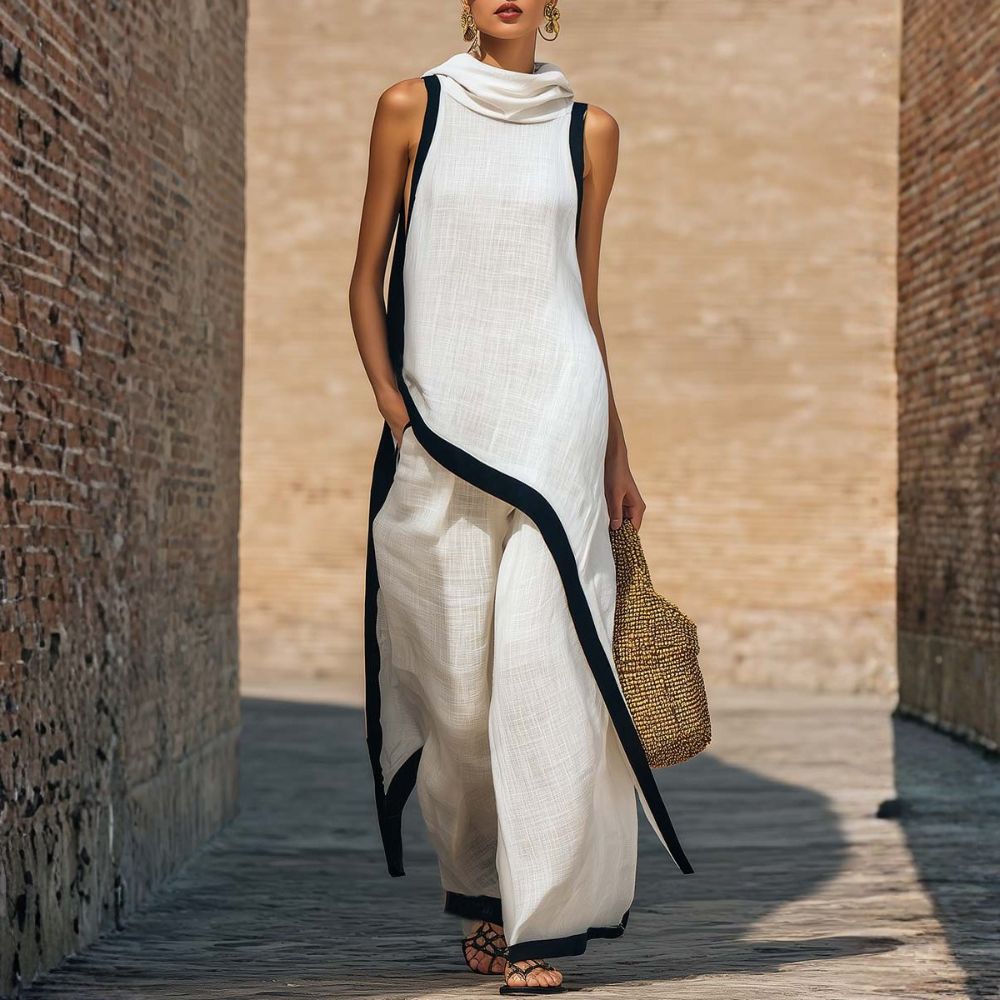 Jovanne™ | Conjunto Elegante Efecto Lino