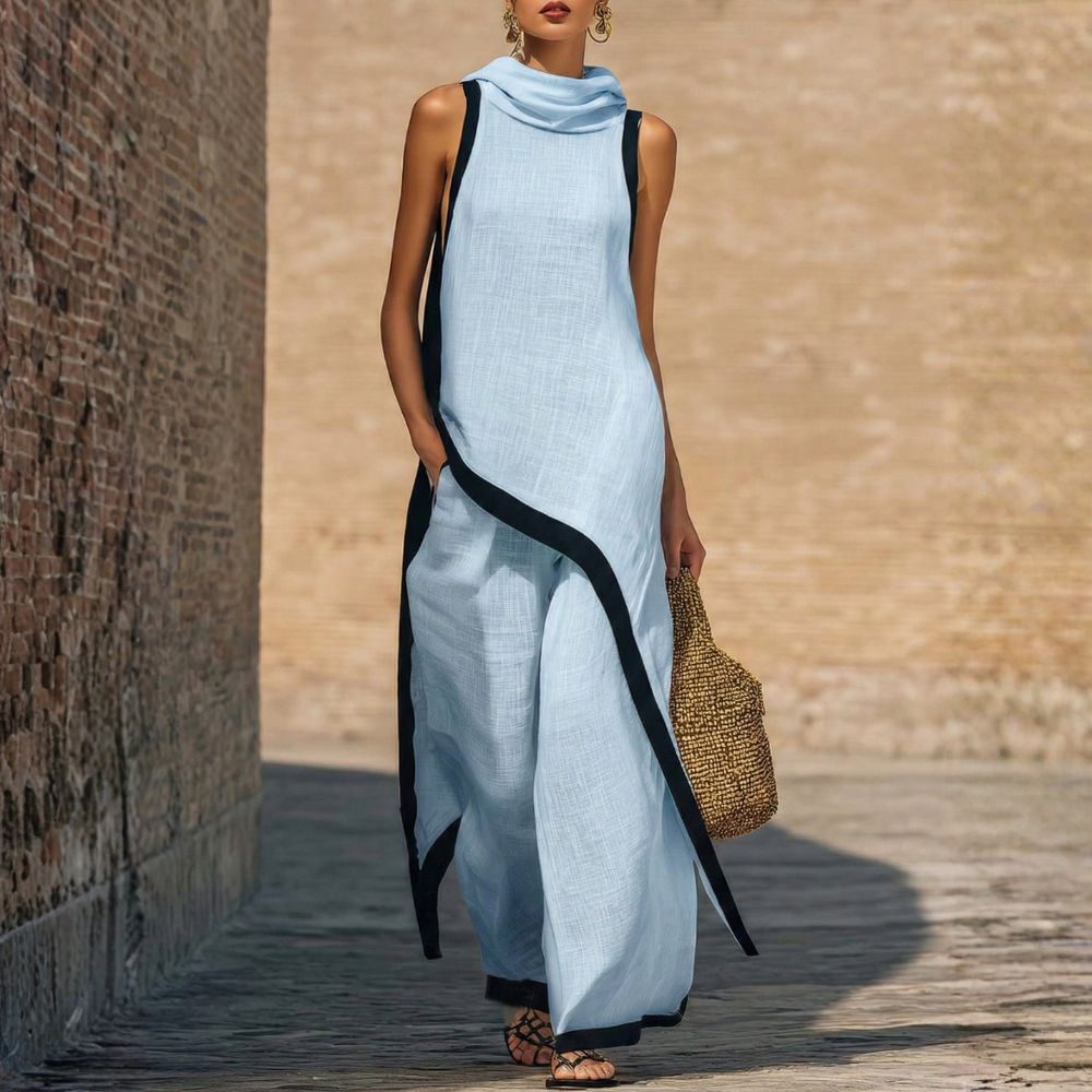 Jovanne™ | Conjunto Elegante Efecto Lino