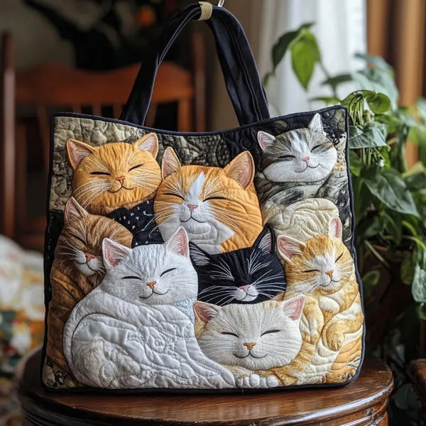 Ensueño™ | Bolso Acolchado Artesanal Gatitos