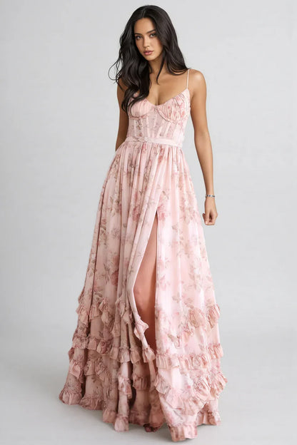 Violetta™ | Vestido Maxi de Encaje con Vuelo