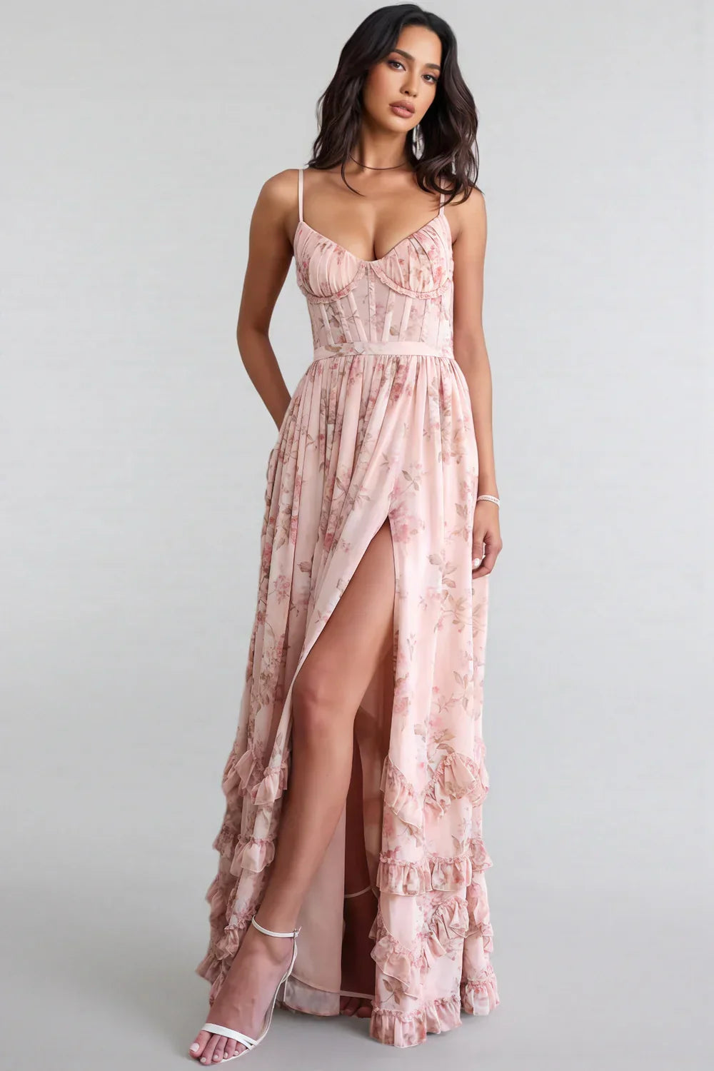 Violetta™ | Vestido Maxi de Encaje con Vuelo
