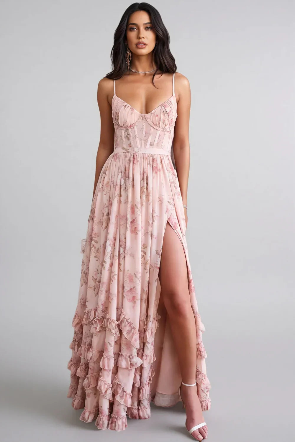 Violetta™ | Vestido Maxi de Encaje con Vuelo