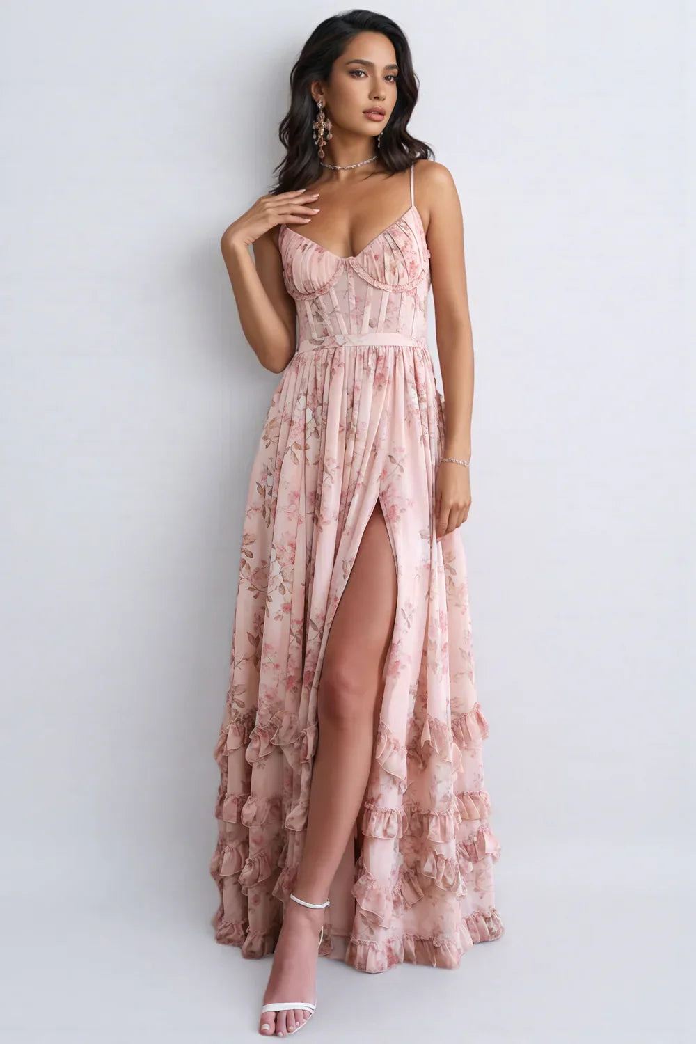 Violetta™ | Vestido Maxi de Encaje con Vuelo
