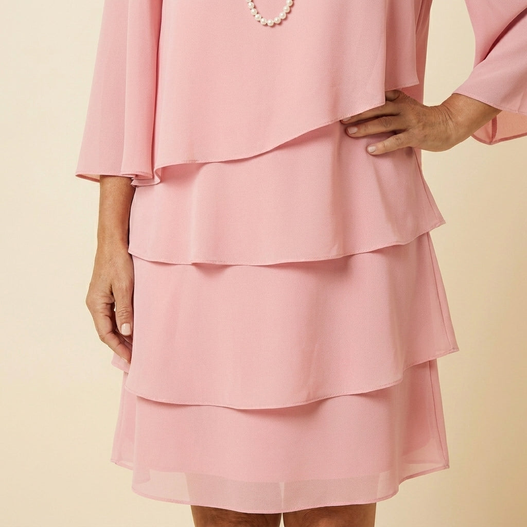 Elisa™ | Vestido Fluido de Manga