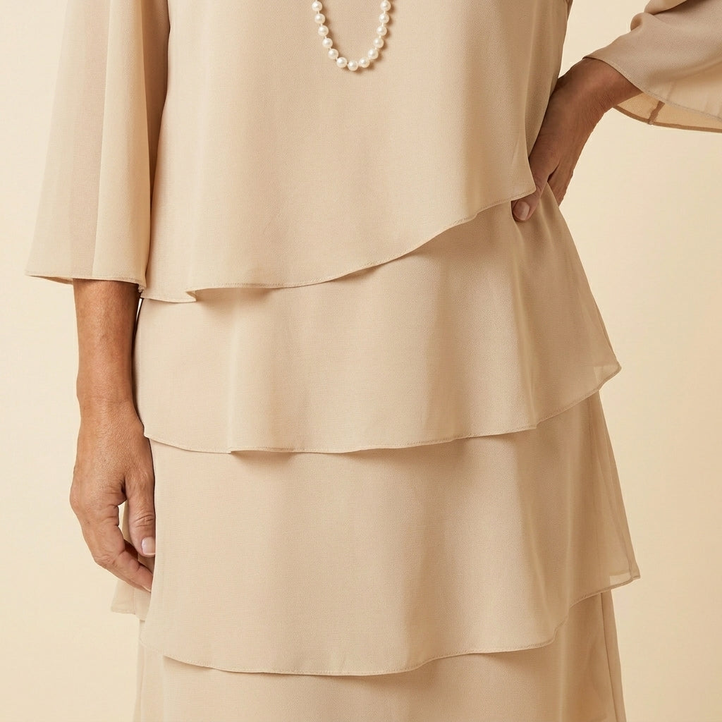 Elisa™ | Vestido Fluido de Manga