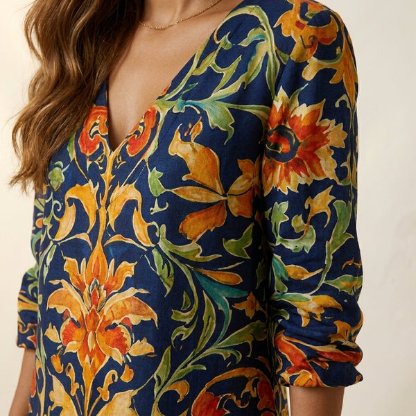 Viola™ | Vestido multicolor floral