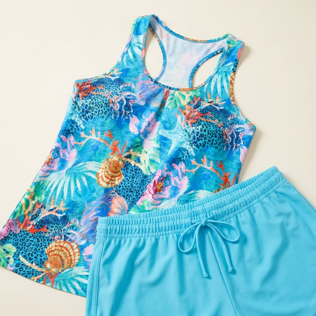 Trudy™ | Tankini con Short