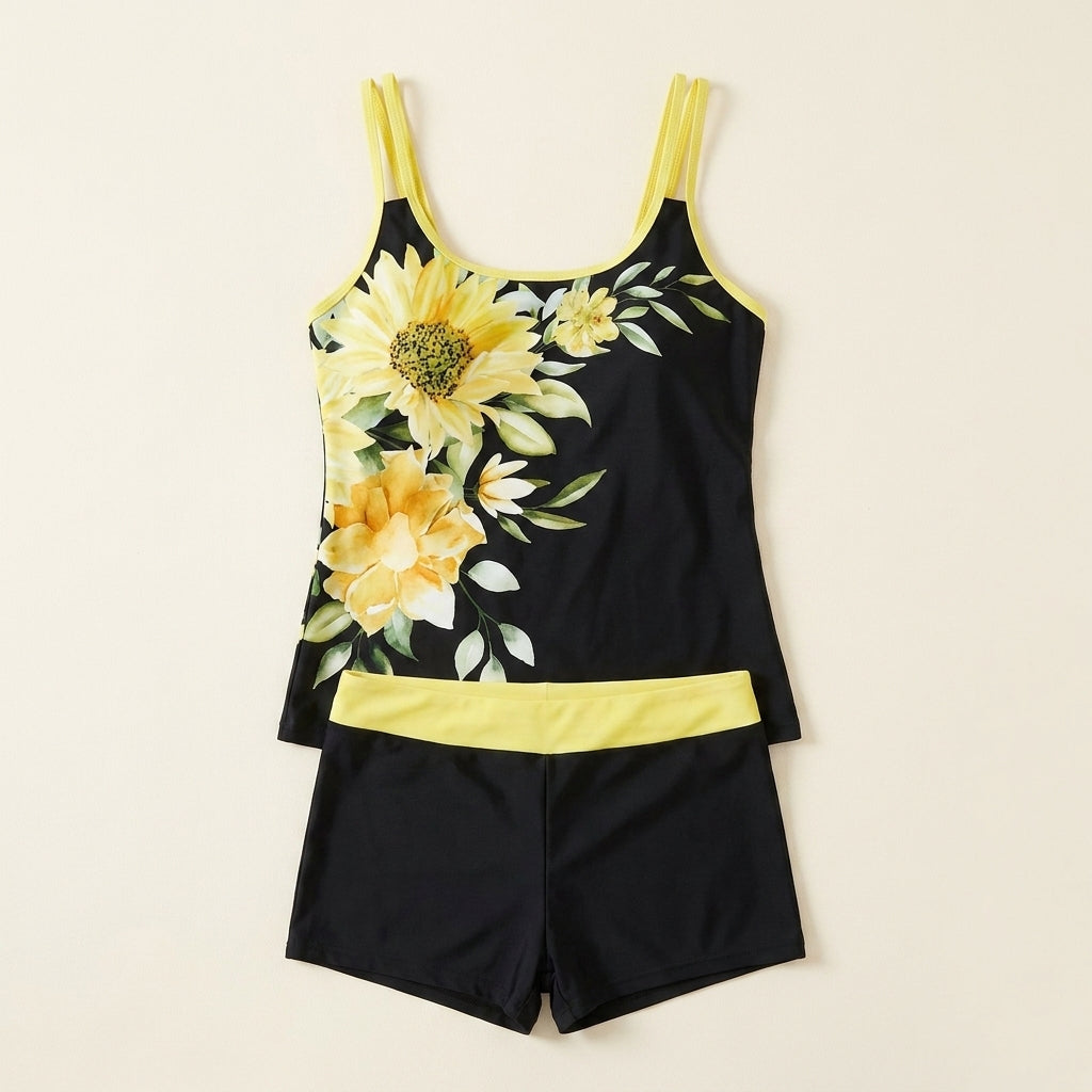 Flor™ | Tankini Floral con Short