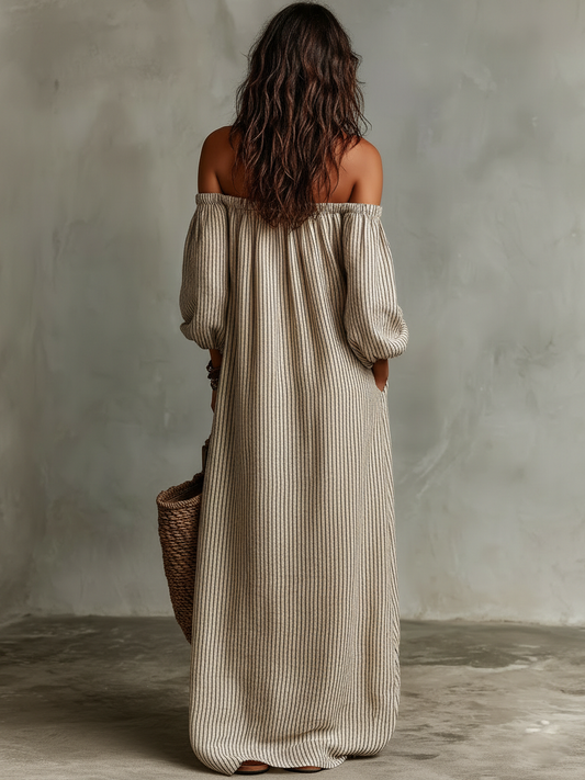 Carmen™ | Vestido Maxi Off-Shoulder