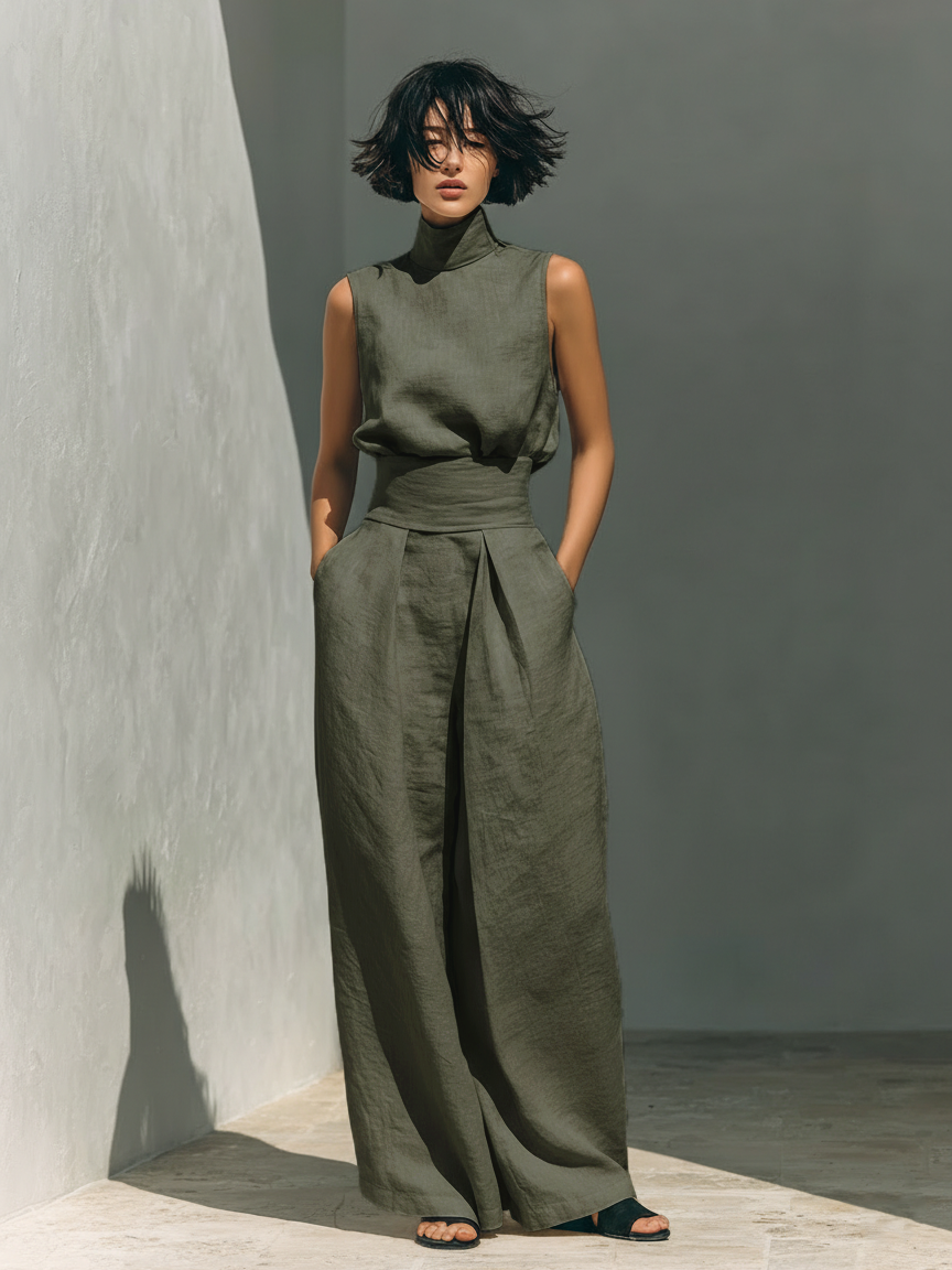 Maria™ | Conjunto de Top y Pantalón Palazzo