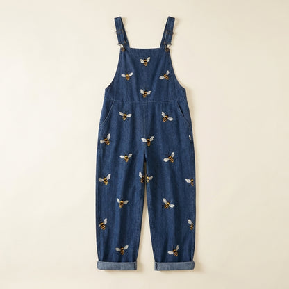 Isabela™ | Mono azul de abejas bordado
