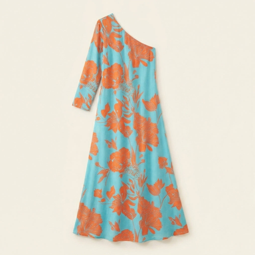 Lily™ | Vestido Maxi Asimétrico de un Hombro