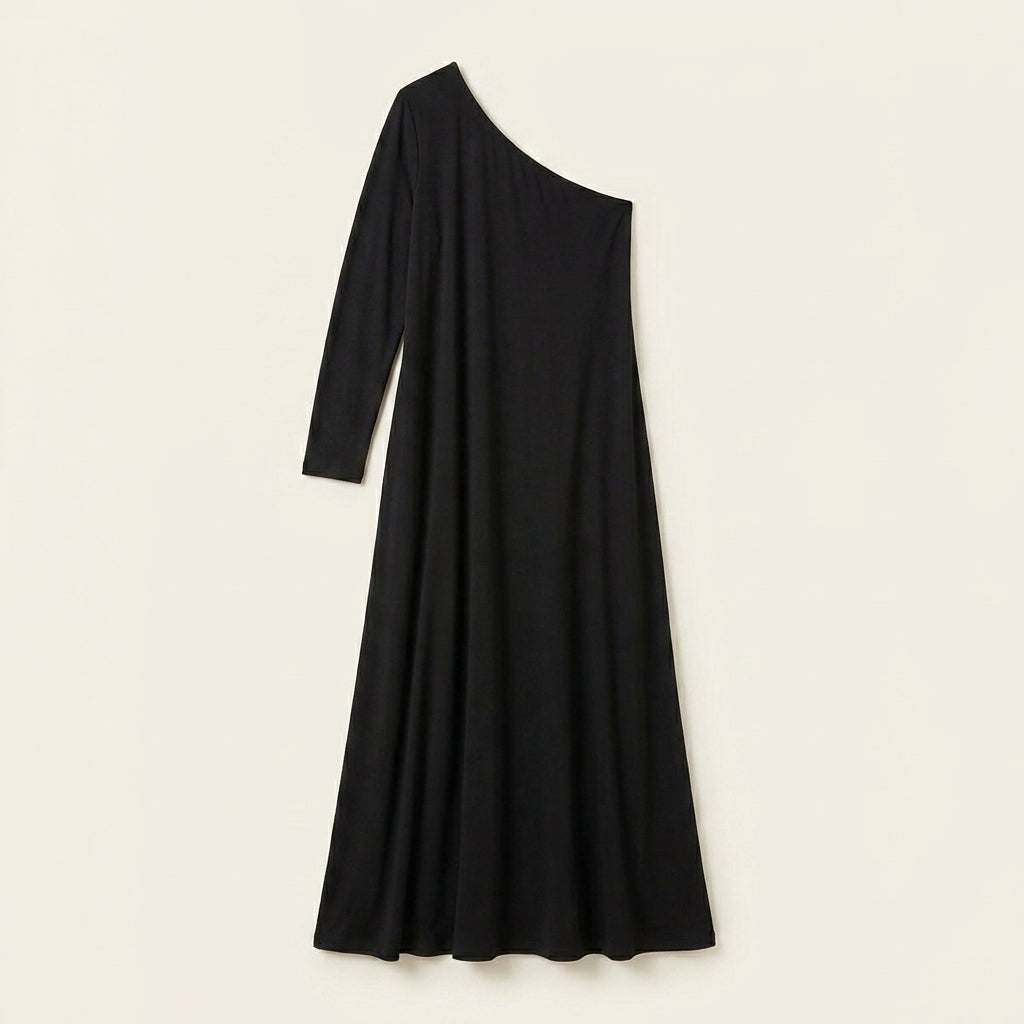 Lily™ | Vestido Maxi Asimétrico de un Hombro