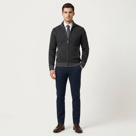 Oliver™ | Cárdigan Casual de Punto con Cremallera