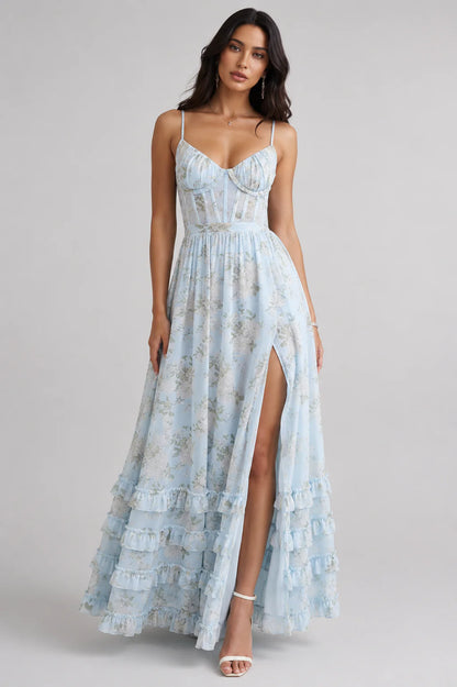 Violetta™ | Vestido Maxi de Encaje con Vuelo