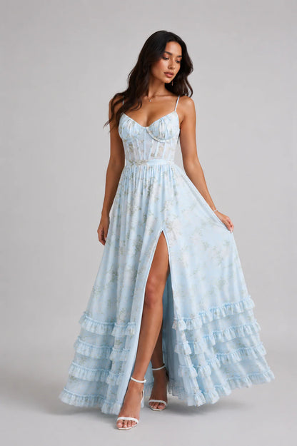 Violetta™ | Vestido Maxi de Encaje con Vuelo