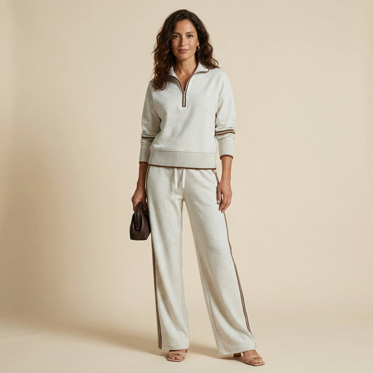 Marietta | Conjunto Blusa y Pantalón de Pierna Ancha