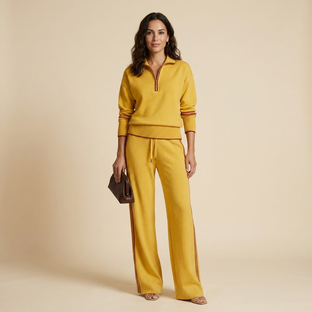 Marietta | Conjunto Blusa y Pantalón de Pierna Ancha