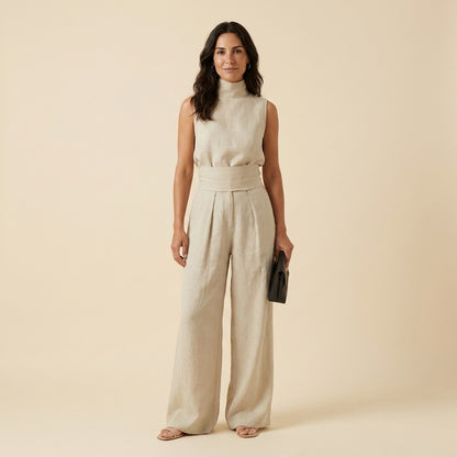 María™ | Conjunto Minimalista Top + Pantalón Wide Leg