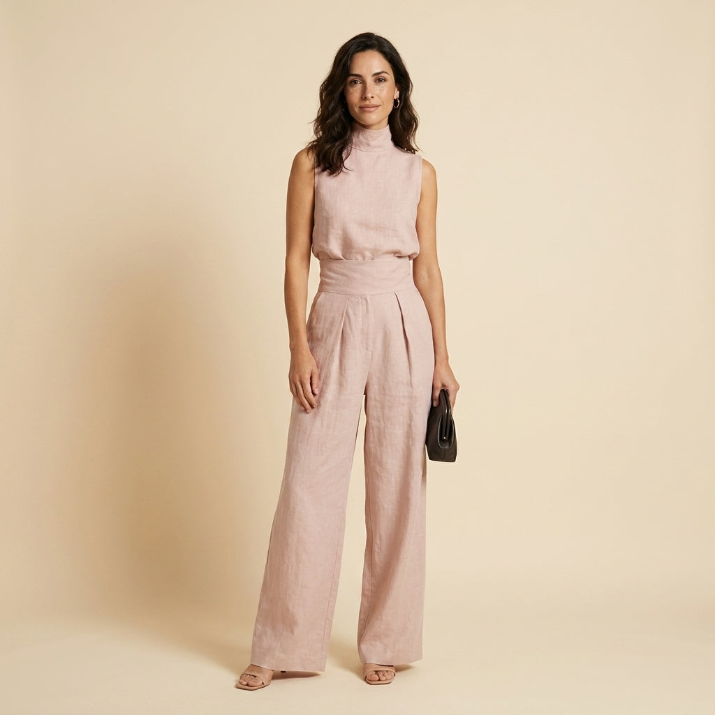 María™ | Conjunto Minimalista Top + Pantalón Wide Leg
