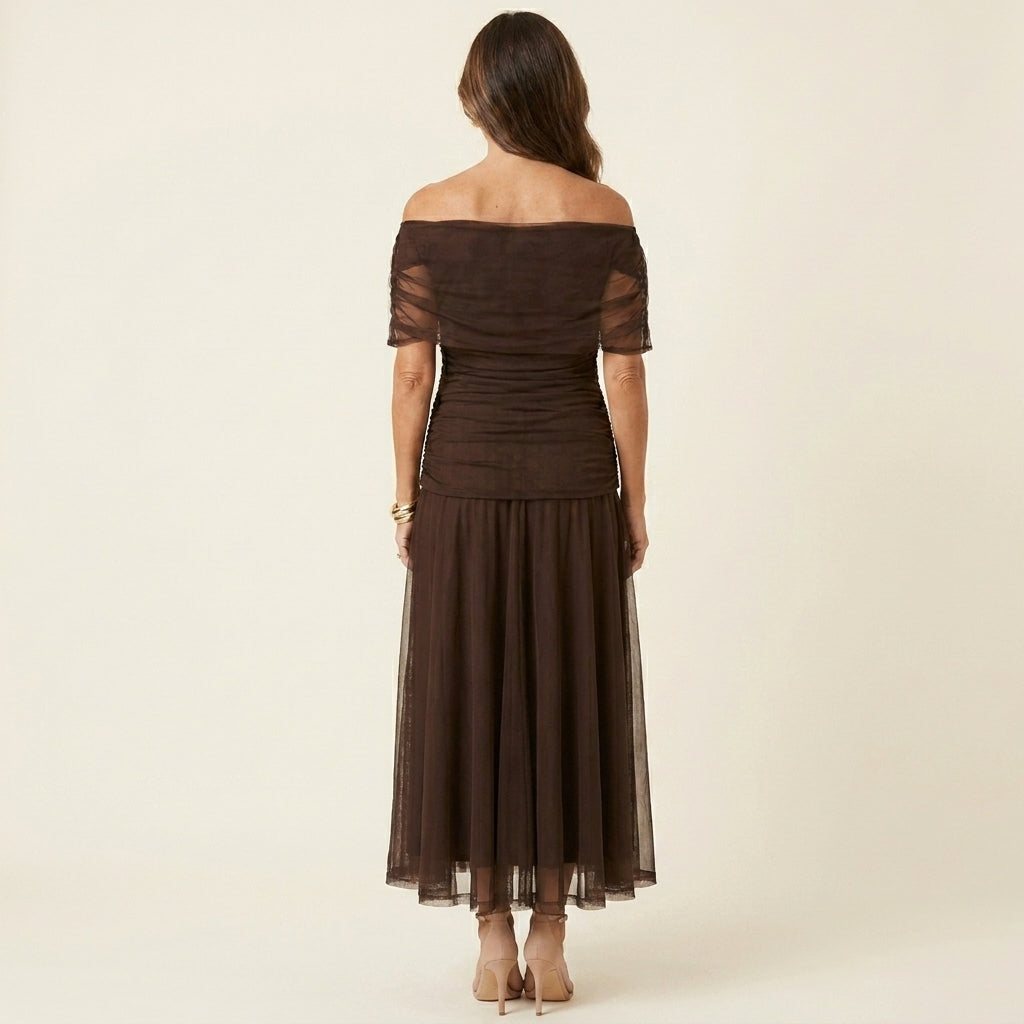 Carlota™ | Vestido Largo Drapeado