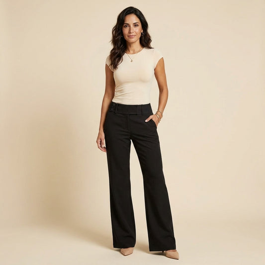 Monclair™ | Pantalón Recto Cintura Alta